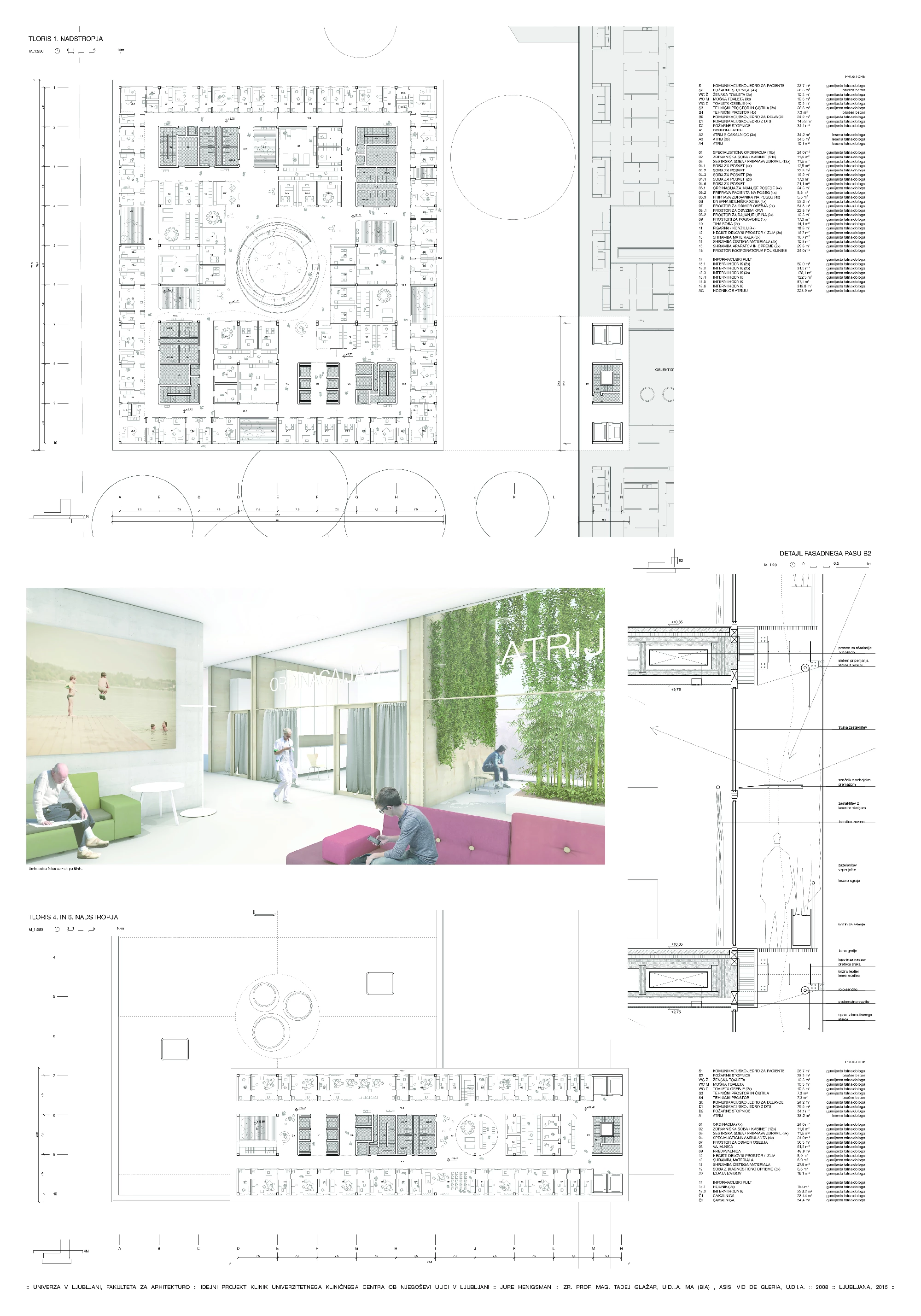 Jure Henigsman - Idejni projekt klinik Univerzitetnega kliničnega centra ob Njegoševi ulici v Ljubljani